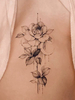 Autocollants de tatouage Ins Style Dark Clavicle Sexy Arm Stickers