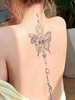 Autocollants de tatouage papillon imperméables pour femmes longue durée sexy dos