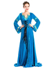 Avant Halloween Renaissance robe Polyester Medival Blue Lace Up Cosplay Costume