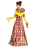 Avant Halloween Renaissance robe Polyester Medival Red Lace Up Cosplay Costume