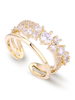 Bague de fête pour femme avec anneau en cuivre zircone Glod de Glod