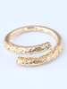 Bague en or ouverte bijoux de cadeau danniversaire de bâton dor