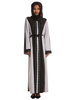 Baju Muslim Abaya Dress Arabian Clothing Manches Longues Two Tone Maxi Dress