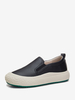 Ballerines En Cuir Pu À Bout Rond Chaussures Femme Décontractées
