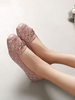 Ballerines Plates Femmes à Cuir Synthétique Imprimés Carreaux Décors avec Boucles Métales avec Bout Rond Bicolores Ballerines Plates Femmes Comfortable