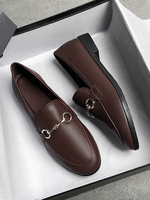Ballerines Plates Femmes Elastique à Cuir Synthétique avec Bout Rond Décors avec Boucles Métals Unicolore Comfortable