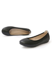 Ballerines Plates Femmes Elastique à Cuir Synthétique avec Bout Rond Unicolore Comfortable