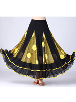 Ballroom Dance Costume jupe longues femmes Floral Dancing Bottoms Déguisements Halloween