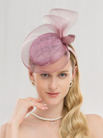 Bande de cheveux chapeau rétro lilas Vintage Royal Headpieces femmes chapeau Fascinator Déguisements Halloween