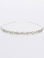 Bandeau de mariage argent strass accessoires de cheveux de mariée