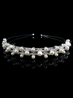 Bandeau de mariage bandeau strass argenté Accessoires de cheveux de mariée