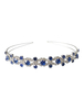 Bandeau De Mariage Bleu Strass Accessoires De Cheveux De Mariée