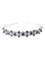 Bandeau De Mariage Bleu Strass Accessoires De Cheveux De Mariée
