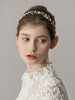 Bandeau de mariage en or Strass Fleur Headpieces Ruban Accessoires de cheveux de mariée