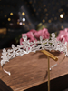 Bandeau de mariage Sliver Tiara Accessoires de cheveux de mariée en métal