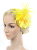 Bandeau Flapper des années 1920 Costume Le Grand Gatsby Jaune Plumes Chapeaux Femmes Vintage Costume Accessoires Charleston Robe Déguisements Halloween