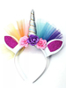 Bandeau licorne Déguisements Halloween accessoire de costume oreille arc-en-ciel