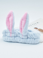 Bandeau Oreilles de lapin Maquillage Place Masque Accessoires de cheveux à larges bords Hairband