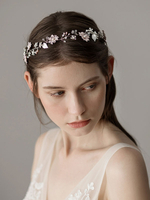Bandeaux de mariage Bandeau argent Strass Perles Accessoires de cheveux de mariée