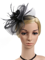 Bandeaux Vintage Plumes Fleur Bandeau Rétro Femmes Déguisements Halloween Carnaval Cheveux Accessoires