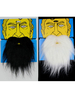 Barbe Autoadhésive De Noël De Cheveux Du Visage Halloween