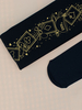 Bas Fille Saloon Dessin Animé Estampage À Chaud Motif Chaussettes Hautes