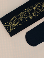 Bas Fille Saloon Dessin Animé Estampage À Chaud Motif Chaussettes Hautes