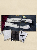 Bas gothique Lolita Bas Chevalier Blanc Déguisements Halloween