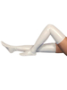 Bas long chaussettes séduisantes blanches zentai en PVC Déguisements Halloween