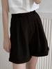 Bas Shorts Femmes Décontractés Fermeture à Zip Unicolore Bas Shorts Femmes
