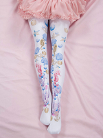 Bas Sweet Lolita Rose Spandex Animal Print Accessoires Lolita