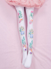 Bas Sweet Lolita Rose Spandex Imprimé Floral Accessoires Lolita