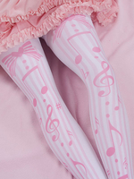 Bas Sweet Lolita Rose Spandex Polka Dot Lolita Accessoires