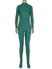 Basilic vert Zentai Slim Fit combinaison Spandex pour femmes Déguisements Halloween