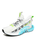 Baskets blanches pour hommes; maille confortable; bout rond; chaussures de sport décontractées"idiennes