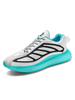 Baskets blanches pour hommes Mesh Mesh Mesh Round Toe Block Couleur Bas-Tops Sports Casual Chaussures de sport