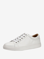 Baskets confortables à lacets pour hommes en cuir de vache à bout rond