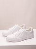 Baskets confortables en cuir PU pour hommes chaussures de sport à bout rond