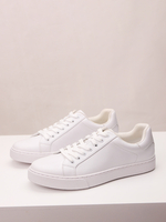 Baskets confortables en cuir PU pour hommes chaussures de sport à bout rond