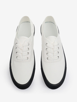 Baskets confortables en tissu élastique pour hommes chaussures de sport à bout rond et blocs de couleurs