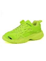 Baskets Homme Maille Bout Rond Bas Tops Baskets Vertes