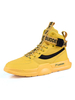 Baskets jaunes pour hommes confortables en cuir PU bout rond sangle de moine chaussures décontractées"idiennes