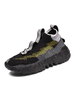 Baskets Noir Hommes Cosy Polyester Round Toe Toe Géométrique Daily Sports Sports Casual