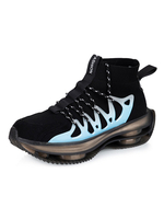 Baskets noires pour hommes Mesh confortable Toile Rond Ombre Modèle Low-Tops Daily Casual Sports Shoes