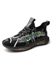 Baskets noires pour hommes Mesh Mesh Toe Toe Top-Tops Daily Tops Daily Casual Sports Shoes