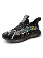 Baskets noires pour hommes Mesh Mesh Toe Toe Top-Tops Daily Tops Daily Casual Sports Shoes