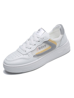 Baskets pour femmes Chaussures de sport grises Chaussures de skateboard plates à bout rond en maille