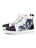 Baskets pour hommes confortables en toile à pois cloutés bout rond à lacets chaussures de planche à roulettes