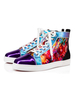 Baskets pour hommes; motif dillustration confortable; bout rond; chaussures de planche à roulettes basses à lacets