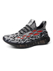 Baskets rouges noires Mens Sneakers confortable Oeuvre d\